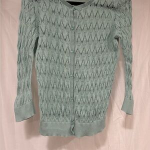 LOFT Light Green Women's Cardigan